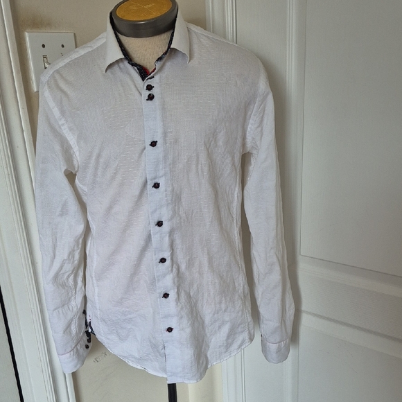 Au Noir Other - Men's White Casual Button Down Shirt